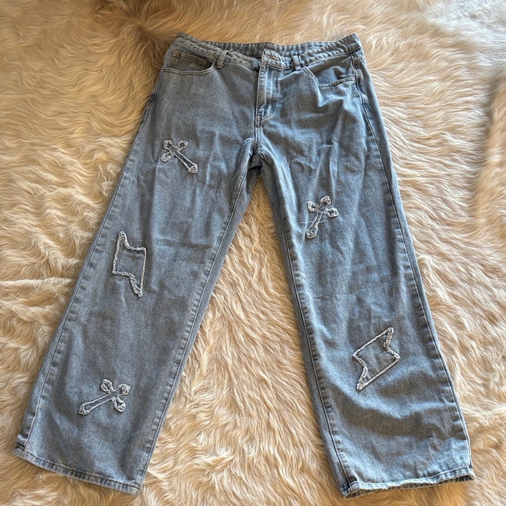 Classic Light Blue Women's Straight Leg Jeans